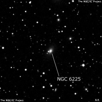 NGC 6225 - галактика. Описание NGC 6225:, Галактика в созвездии Геркулес