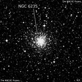 NGC 6235 - шаровое скопление звёзд. Описание NGC 6235:, Шаровое скопление в созвездии Змееносец