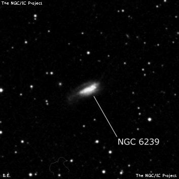 NGC 6239 - спиральная галактика с баром. Описание NGC 6239:, Галактика в созвездии Геркулес
