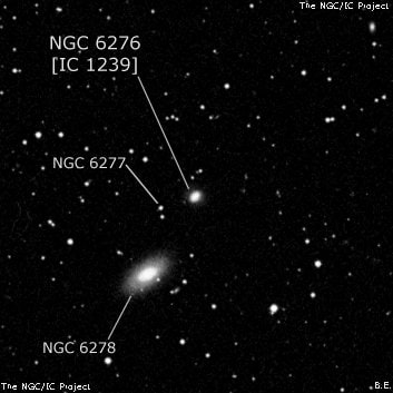 NGC 6276 - линзовидная галактика. Описание NGC 6276:, Галактика в созвездии Геркулес