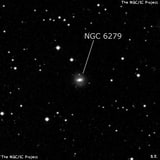 NGC 6279 - спиральная галактика с баром. Описание NGC 6279:, Галактика в созвездии Геркулес