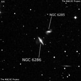 NGC 6286 - галактика. Описание NGC 6286:, Галактика в созвездии Дракон