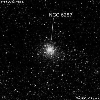 NGC 6287 - шаровое скопление звёзд. Описание NGC 6287:, Шаровое скопление в созвездии Змееносец