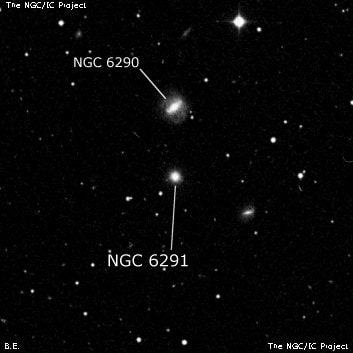 NGC 6291 - спиральная галактика с баром. Описание NGC 6291:, Галактика в созвездии Дракон