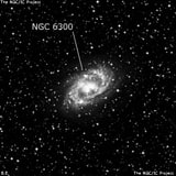 NGC 6300 - спиральная галактика с баром. Описание NGC 6300:, Галактика в созвездии Жертвенник