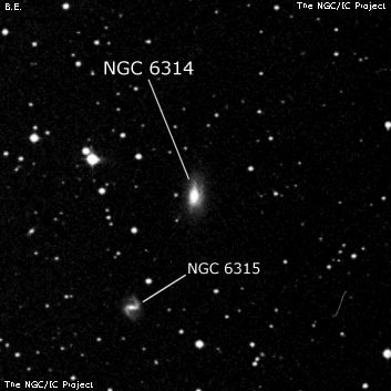 NGC 6314 - спиральная галактика. Описание NGC 6314:, Галактика в созвездии Геркулес