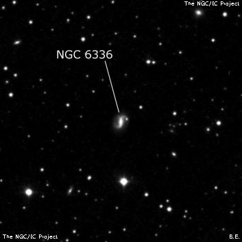 NGC 6336 - спиральная галактика с баром. Описание NGC 6336:, Галактика в созвездии Геркулес