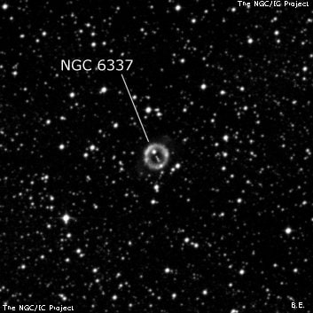 NGC 6337 - планетарная туманность. Описание NGC 6337:, Планетарная туманность в созвездии Скорпион