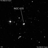 NGC 635 - спиральная галактика. Описание NGC 635:, Галактика в созвездии Кит
