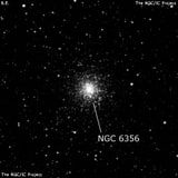 NGC 6356 - шаровое скопление звёзд. Описание NGC 6356:, Шаровое скопление в созвездии Змееносец