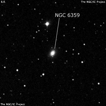 NGC 6359 - галактика. Описание NGC 6359:, Галактика в созвездии Дракон