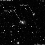 NGC 6372 - спиральная галактика. Описание NGC 6372:, Галактика в созвездии Геркулес