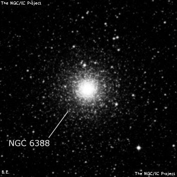 NGC 6388 - шаровое скопление звёзд. Описание NGC 6388:, Шаровое скопление в созвездии Скорпион