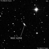 NGC 6394 - спиральная галактика с баром. Описание NGC 6394:, Галактика в созвездии Дракон