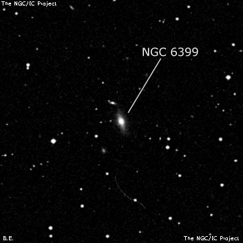 NGC 6399 - линзовидная галактика. Описание NGC 6399:, Галактика в созвездии Дракон