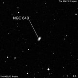 NGC 640 - спиральная галактика. Описание NGC 640:, Галактика в созвездии Кит