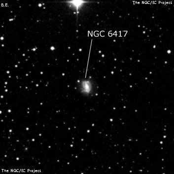 NGC 6417 - спиральная галактика с баром. Описание NGC 6417:, Галактика в созвездии Геркулес