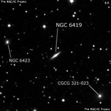 NGC 6419 - спиральная галактика. Описание NGC 6419:, Галактика в созвездии Дракон