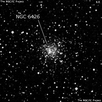 NGC 6426 - шаровое скопление звёзд. Описание NGC 6426:, Шаровое скопление в созвездии Змееносец
