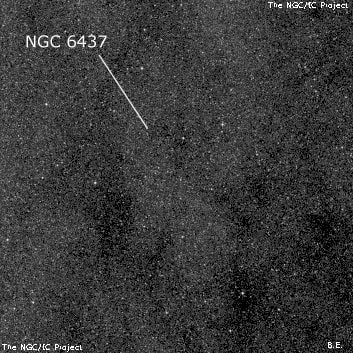 NGC 6437 - группа звёзд. Описание NGC 6437:, Объект глубокого космоса в созвездии Скорпион