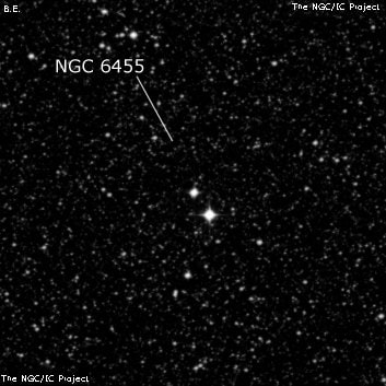 NGC 6455 - облако звёзд. Описание NGC 6455:, Объект глубокого космоса в созвездии Скорпион