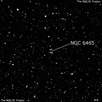NGC 6465 - группа звёзд. Описание NGC 6465:, Объект глубокого космоса в созвездии Стрелец