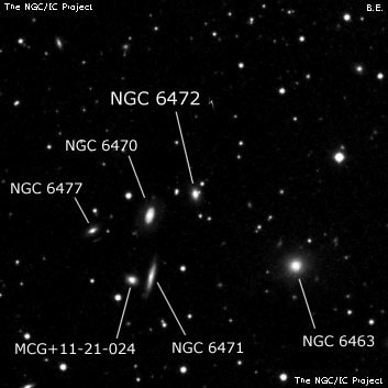 NGC 6472 - спиральная галактика. Описание NGC 6472:, Галактика в созвездии Дракон