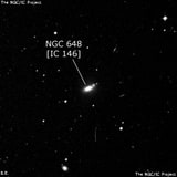 NGC 648 - галактика. Описание NGC 648:, Галактика в созвездии Кит
