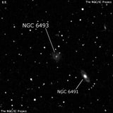NGC 6493 - спиральная галактика с баром. Описание NGC 6493:, Галактика в созвездии Дракон