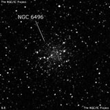 NGC 6496 - шаровое скопление звёзд. Описание NGC 6496:, Шаровое скопление в созвездии Скорпион