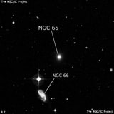 NGC 65 - спиральная галактика с баром. Описание NGC 65:, Галактика в созвездии Кит