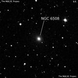 NGC 6508 - эллиптическая галактика. Описание NGC 6508:, Галактика в созвездии Дракон