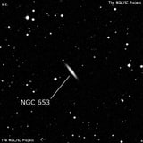 NGC 653 - галактика. Описание NGC 653:, Галактика в созвездии Андромеда