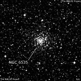 NGC 6535 - шаровое скопление звёзд. Описание NGC 6535:, Шаровое скопление в созвездии Змея