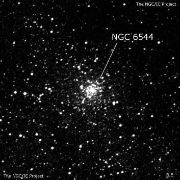 NGC 6544 - шаровое скопление звёзд. Описание NGC 6544:, Шаровое скопление в созвездии Стрелец