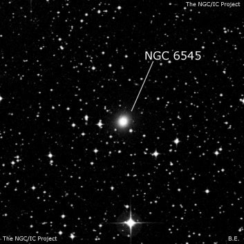 NGC 6545 - эллиптическая галактика. Описание NGC 6545:, Галактика в созвездии Павлин