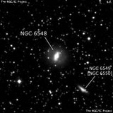 NGC 6548 - спиральная галактика с баром. Описание NGC 6548:, Галактика в созвездии Геркулес