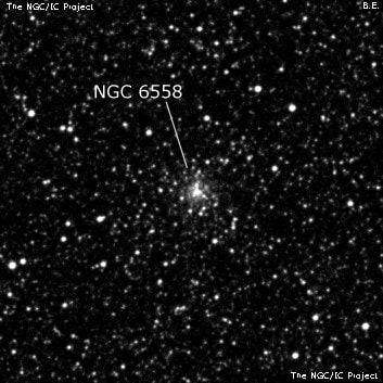 NGC 6558 - шаровое скопление звёзд. Описание NGC 6558:, Шаровое скопление в созвездии Стрелец