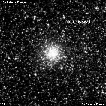 NGC 6569 - шаровое скопление звёзд. Описание NGC 6569:, Шаровое скопление в созвездии Стрелец