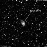 NGC 6570 - спиральная галактика с баром. Описание NGC 6570:, Галактика в созвездии Змееносец