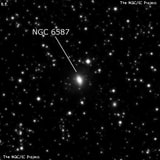 NGC 6587 - спиральная галактика с баром. Описание NGC 6587:, Галактика в созвездии Геркулес