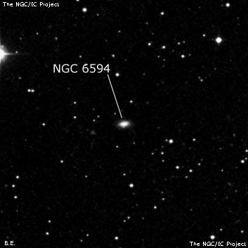 NGC 6594 - спиральная галактика. Описание NGC 6594:, Галактика в созвездии Дракон