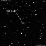 NGC 6617 - галактика. Описание NGC 6617:, Галактика в созвездии Дракон