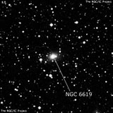 NGC 6619 - эллиптическая галактика. Описание NGC 6619:, Галактика в созвездии Геркулес