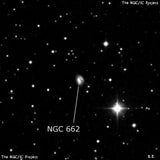 NGC 662 - спиральная галактика. Описание NGC 662:, Галактика в созвездии Андромеда