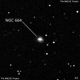 NGC 664 - спиральная галактика. Описание NGC 664:, Галактика в созвездии Рыбы