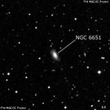 NGC 6651 - галактика. Описание NGC 6651:, Галактика в созвездии Дракон