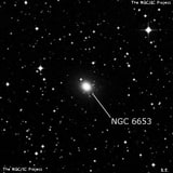 NGC 6653 - эллиптическая галактика. Описание NGC 6653:, Галактика в созвездии Павлин