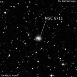 NGC 6711 - спиральная галактика с баром. Описание NGC 6711:, Галактика в созвездии Дракон