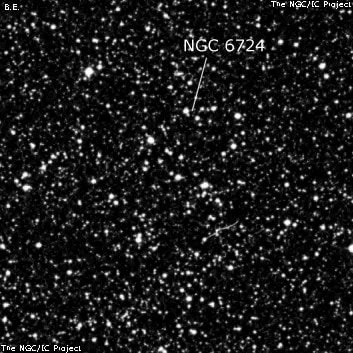 NGC 6724 - группа звёзд. Описание NGC 6724:, Рассеянное скопление в созвездии Орел